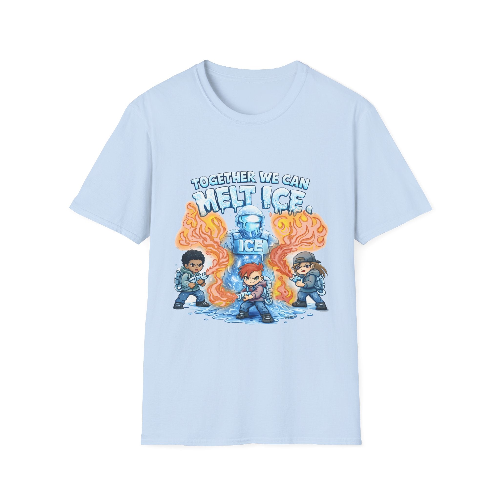 Together We Can Melt Ice T-Shirt- Proceeds Donated to the National Immigrant Justice Center