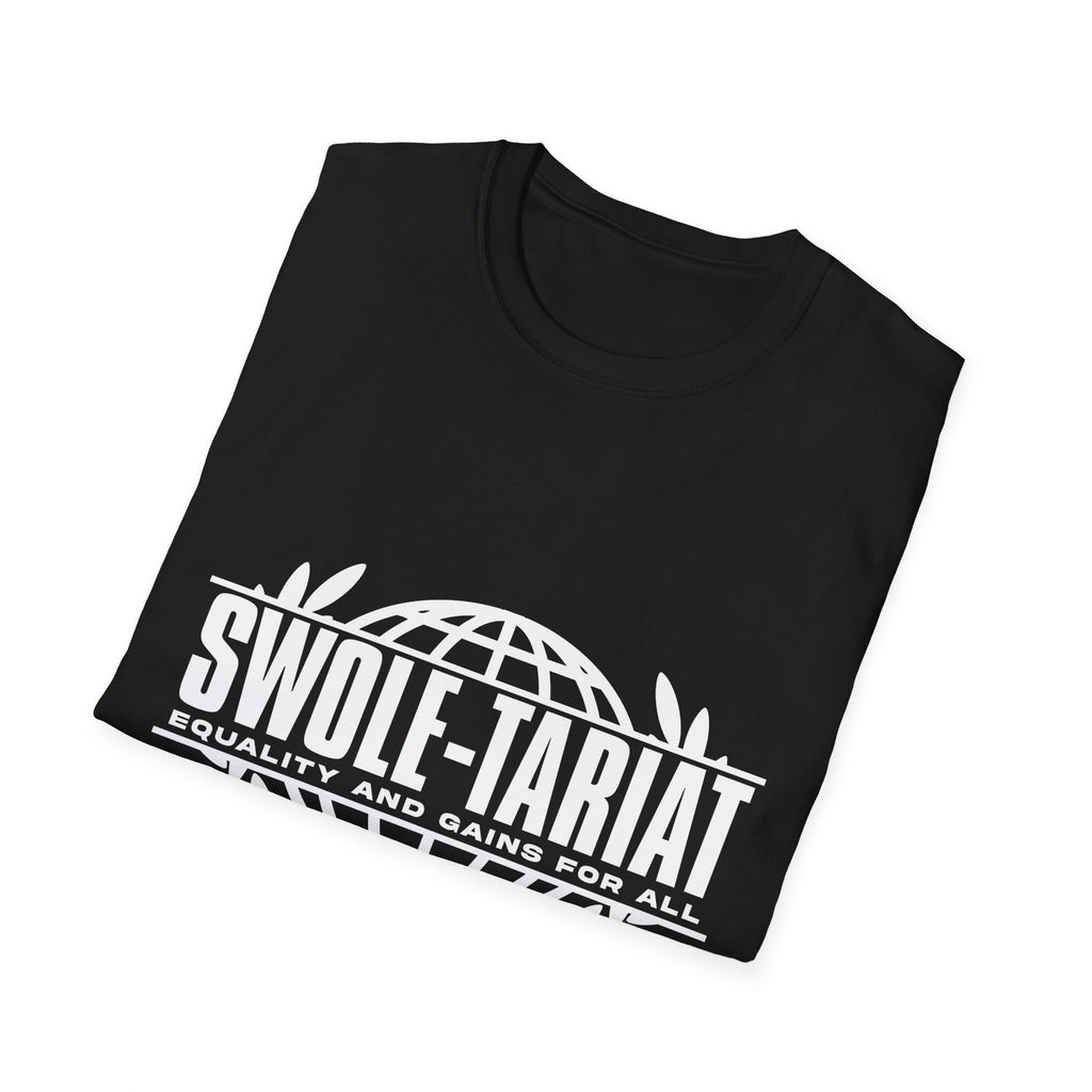 Swole-tariat Graphic T-Shirt — "Swole-Tariat: Equality and Gains for All"