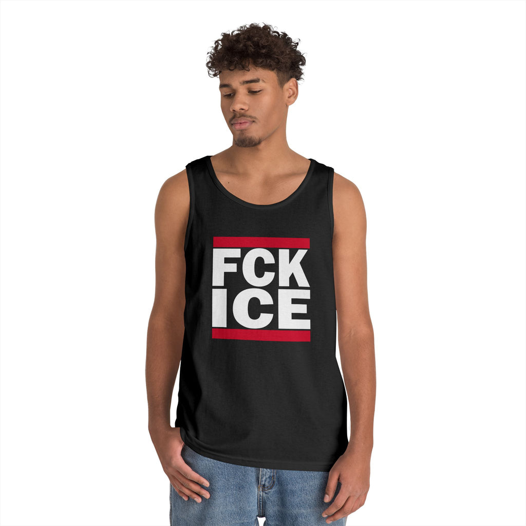 FCK ICE Graphic Tank Top — Bold Protest Statement Vest