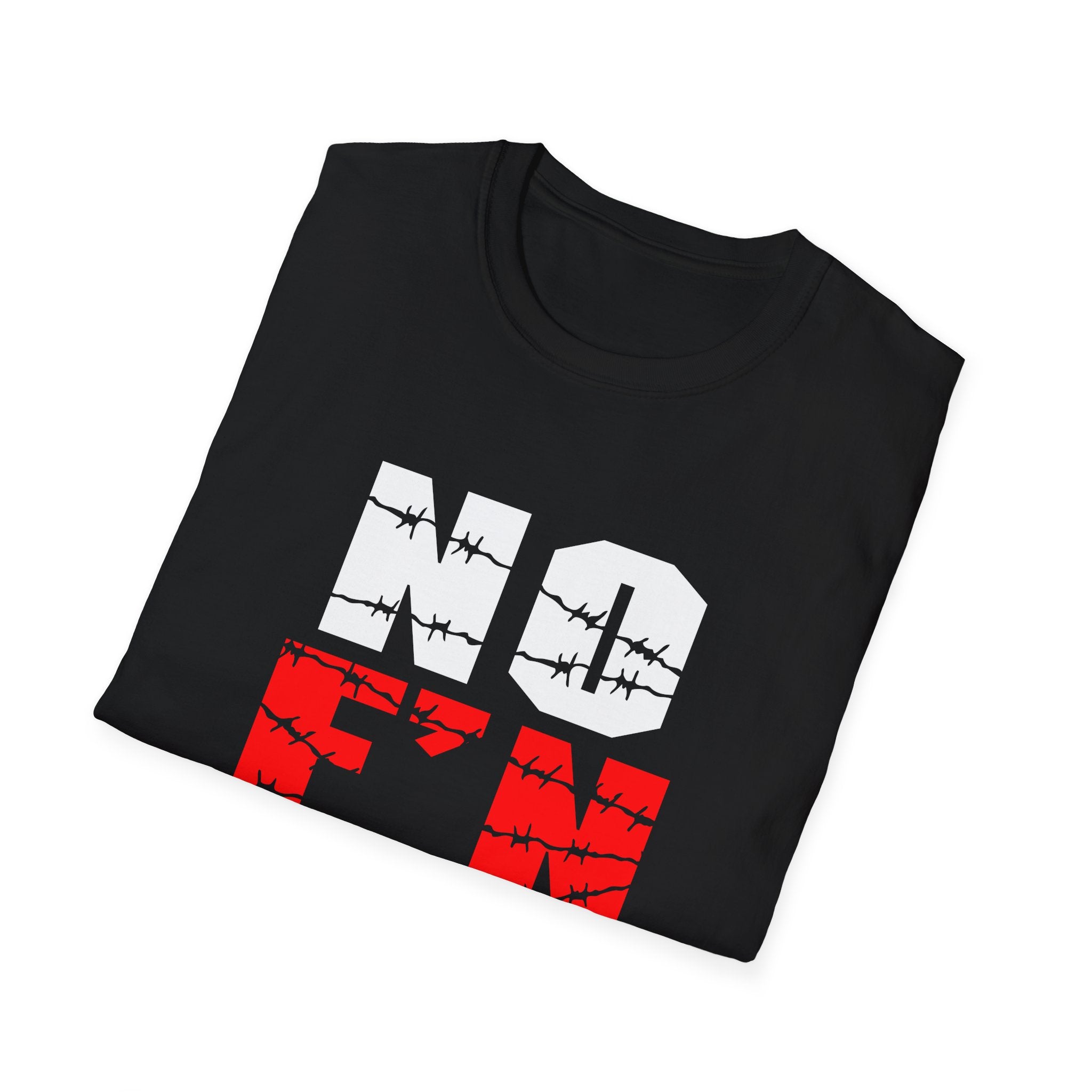 NO F'N ICE Graphic Tee — Bold Distressed Protest Shirt