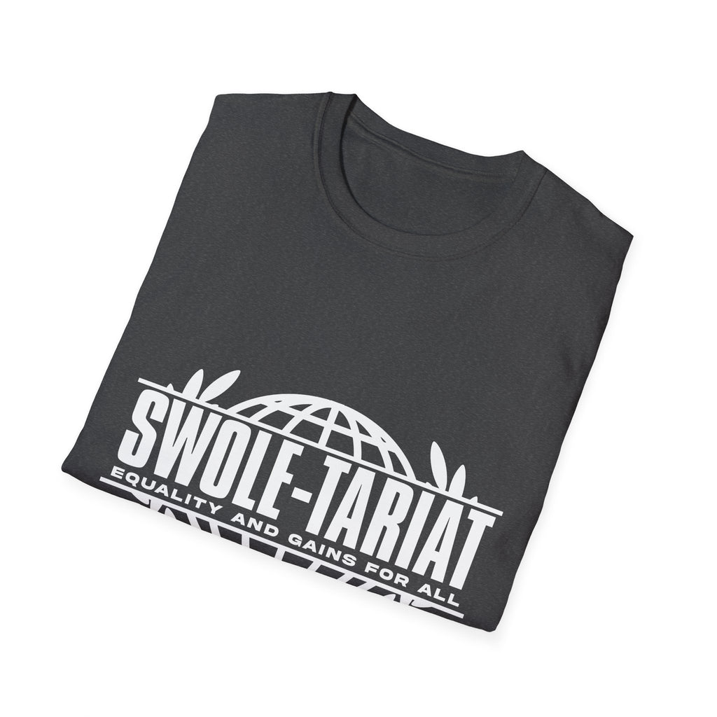 Swole-tariat Graphic T-Shirt — "Swole-Tariat: Equality and Gains for All"